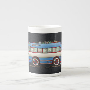 Niedlicher Bus-Ausflug-Bus Prozellantasse