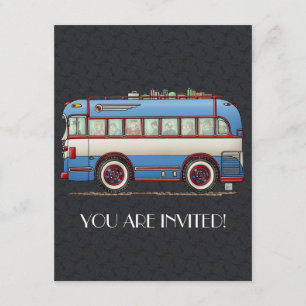 Niedlicher Busverkehr Einladung