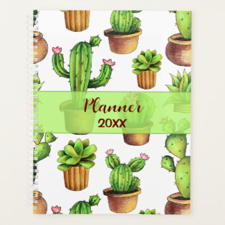 Niedlicher Cactus Watercolor Planer