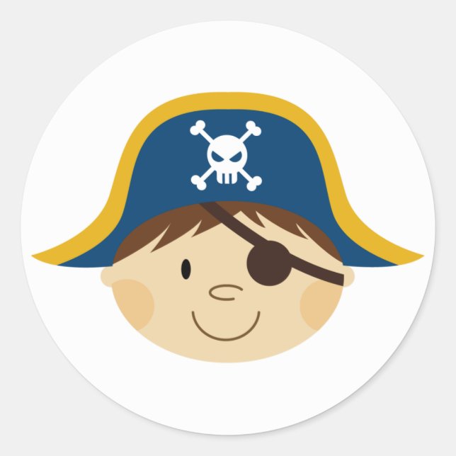 Niedlicher Captain-Aufkleber Runder Aufkleber (Vorderseite)