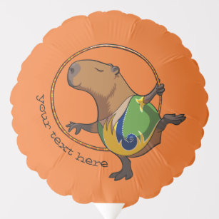 Niedlicher Capybara Rhythmische Gymnastik Hoop Car Ballon