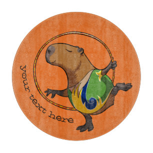 Niedlicher Capybara Rhythmische Gymnastik Hoop Car Schneidebrett