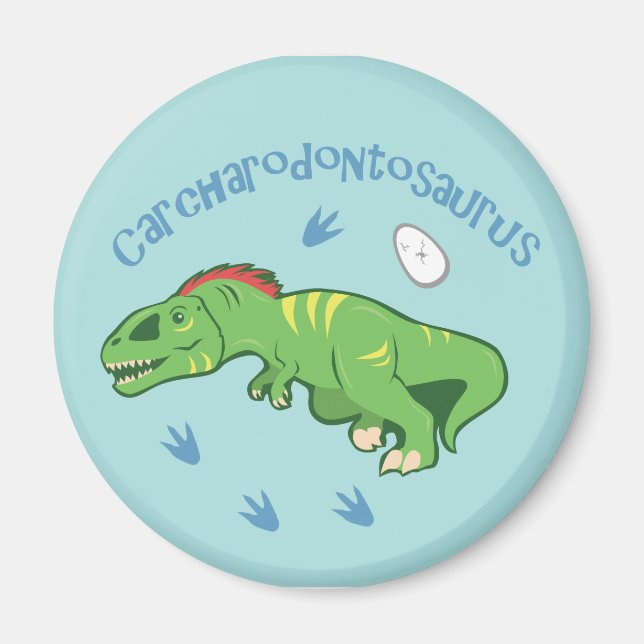 Niedlicher Carcharodontosaurus Magnet (Vorne)