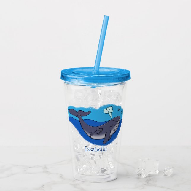 Niedlicher Cartoon Acryltrinkbecher (Rückseite Ice)