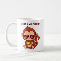 Niedlicher Cartoon Affe Tasse