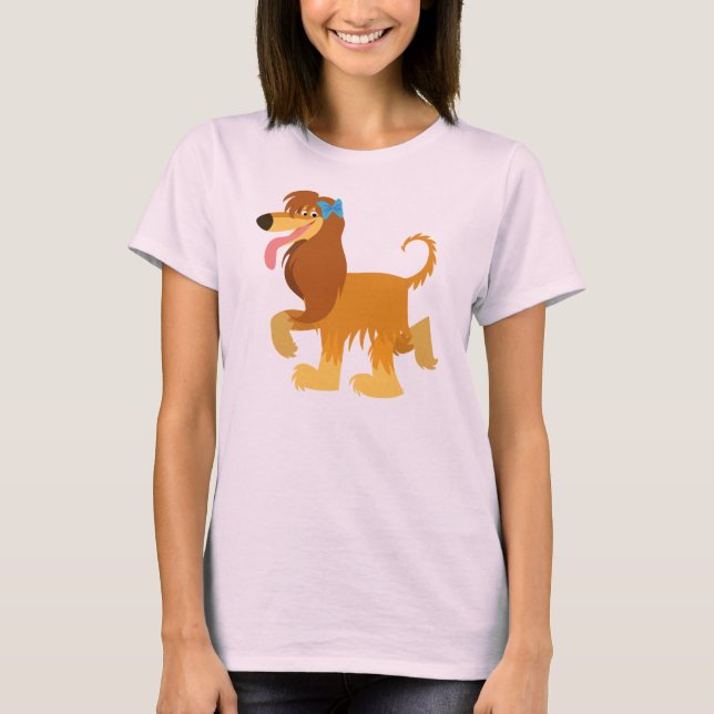 Niedlicher Cartoon Afghanischer Hund T - Shirt für (Vorderseite)