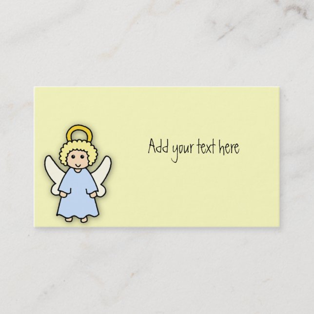 Niedlicher Cartoon Angel Visitenkarte (Vorderseite)