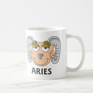 Niedlicher Cartoon Aries Ram Kaffeetasse