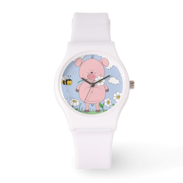 Niedlicher Cartoon Armbanduhr (Vorderseite)