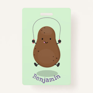 Niedlicher Cartoon Ausweis