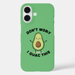 Niedlicher Cartoon Avocado iPhone 16 Hülle