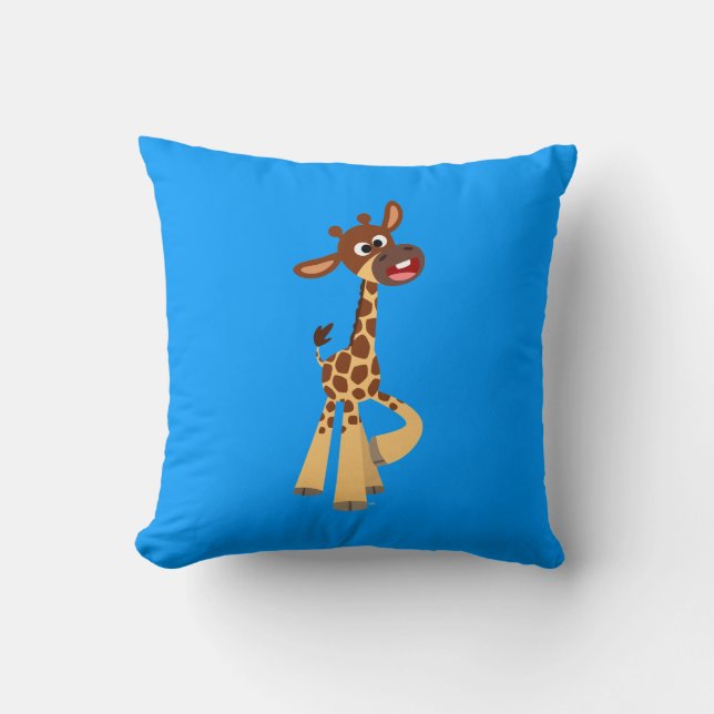 Niedlicher Cartoon Baby Giraffe Kissen (Vorderseite)