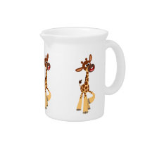 Niedlicher Cartoon Baby Giraffe Pitcher