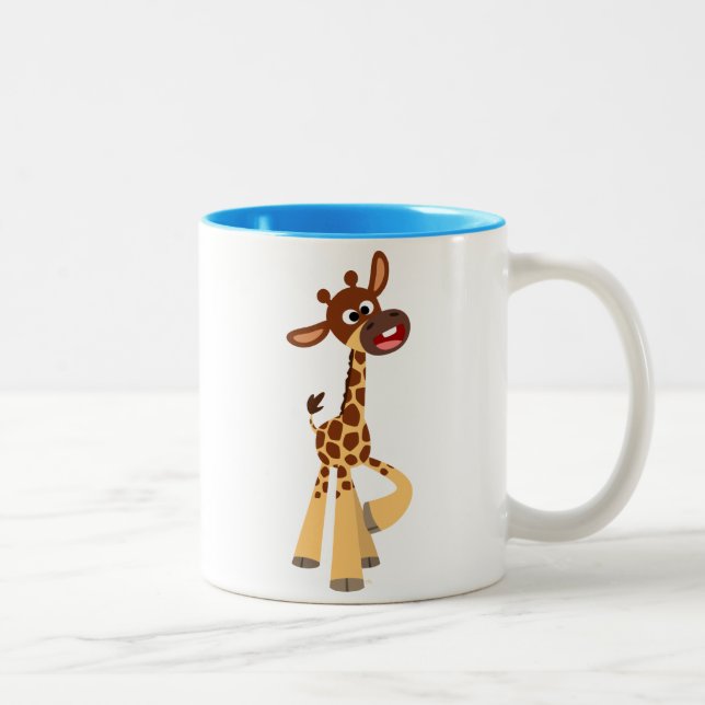 Niedlicher Cartoon Baby Giraffe Tasse (Rechts)
