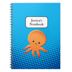Niedlicher Cartoon Baby Octopus Notizblock
