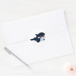 Niedlicher Cartoon Baby Orca Sticker