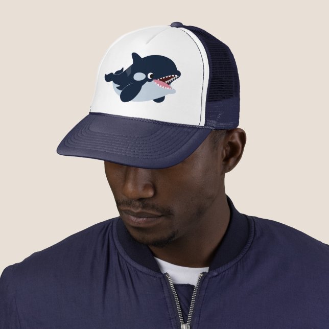 Niedlicher Cartoon Baby Orca Trucker Hat Truckerkappe (Beispiel)