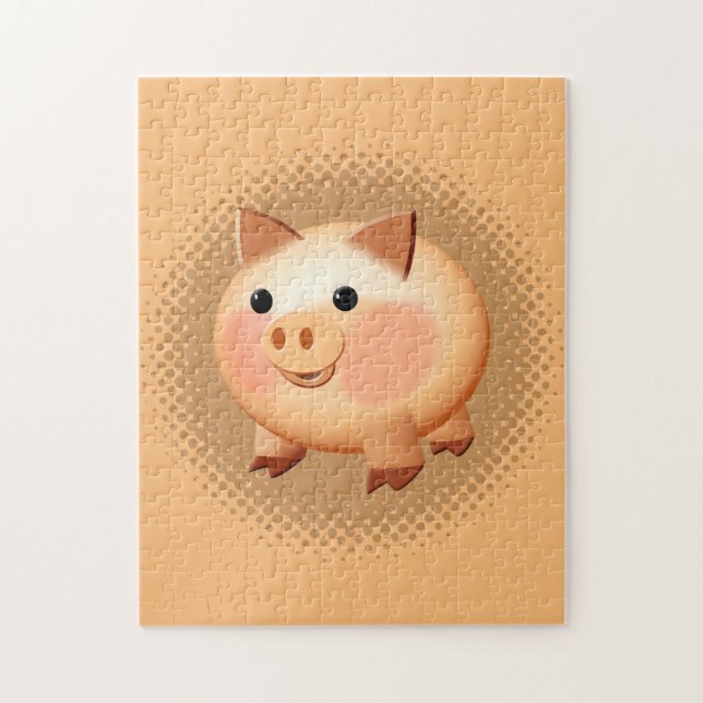 Niedlicher Cartoon Baby Pig (Vertikal)