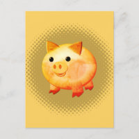 Niedlicher Cartoon Baby Pig Painting