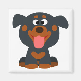 Niedlicher Cartoon Baby Rottweiler Magnet
