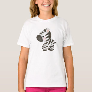 Niedlicher Cartoon Baby Zebra T-Shirt