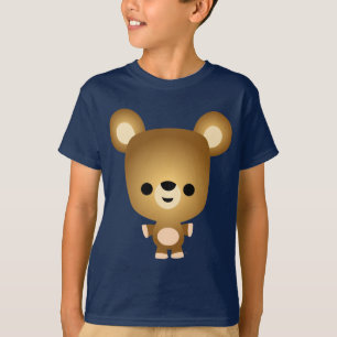 Niedlicher Cartoon Bärenkuppe Kinder T - Shirt