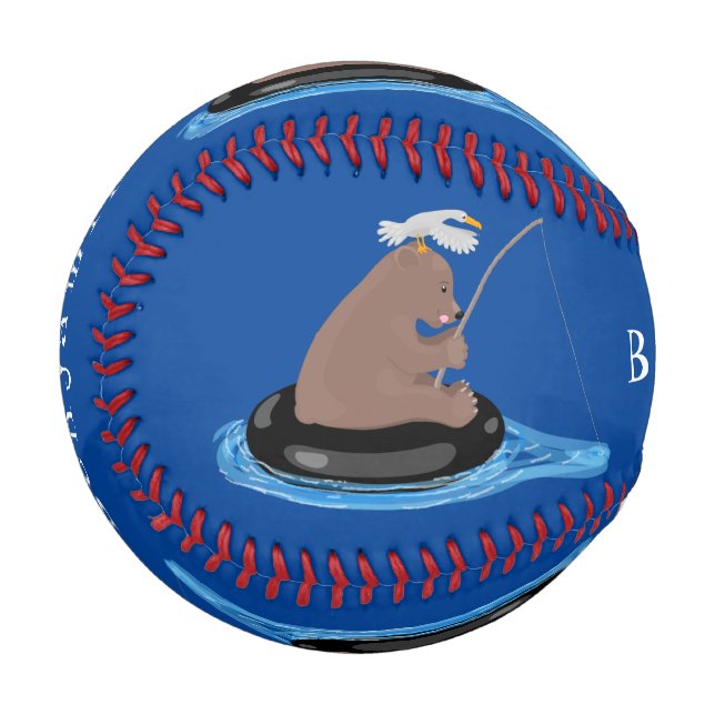 Niedlicher Cartoon Baseball (Vorderseite Links)