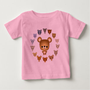 Niedlicher Cartoon Bear Babies Baby T - Shirt