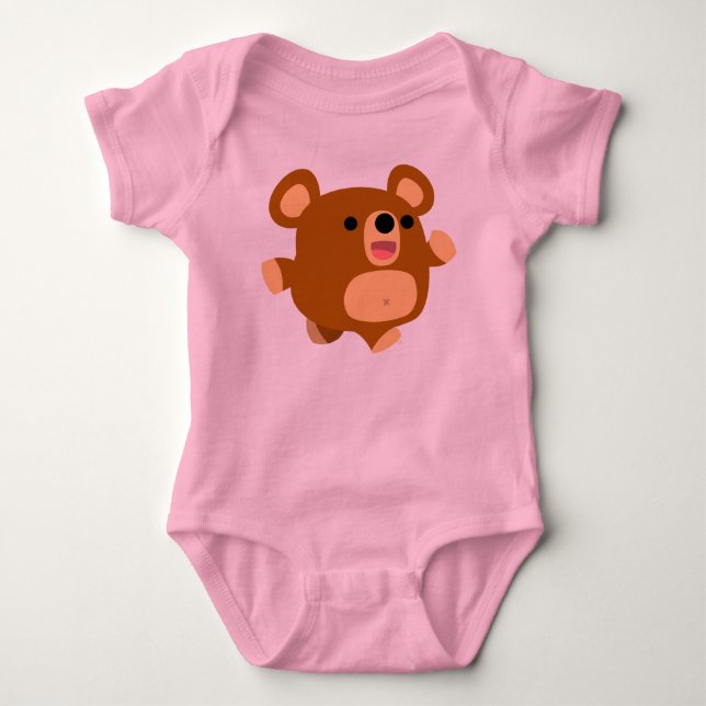 Niedlicher Cartoon Bear Baby Apparel Baby Strampler (Vorderseite)