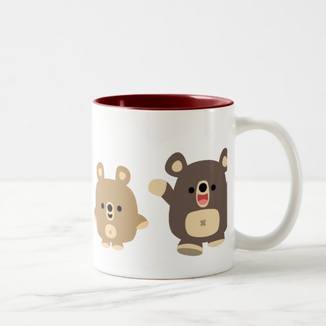 Niedlicher Cartoon Bears 2 Tasse (Rechts)