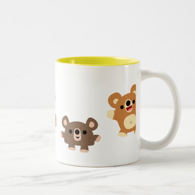 Niedlicher Cartoon Bears 4 Tasse (Rechts)