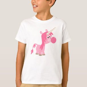 Niedlicher Cartoon Blubble Gum Unicorn Children T T-Shirt