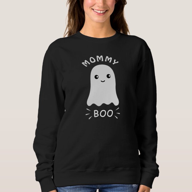 Niedlicher Cartoon "BOO"-Ghost Sweatshirt (Vorderseite)