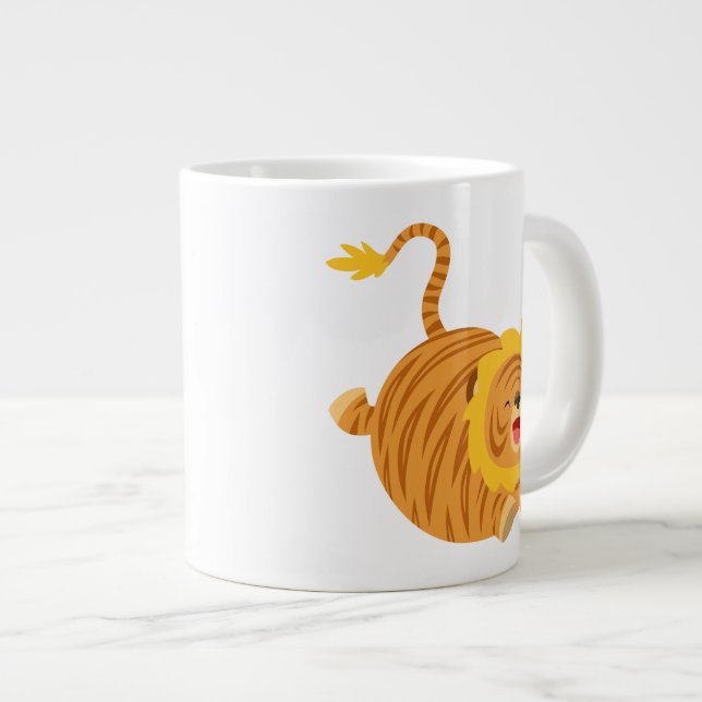 Niedlicher Cartoon Bouncy Liger T - Shirt Jumbo Ta Jumbo-Tasse (Vorderseite Rechts)