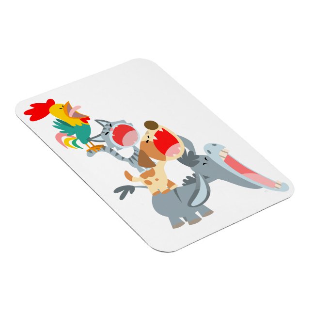 Niedlicher Cartoon Bremen Städtische Musiker Flexi Magnet (Rechte Seite)