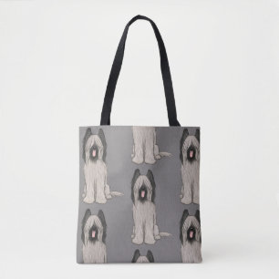 Niedlicher Cartoon Briard Dog Muster Tasche