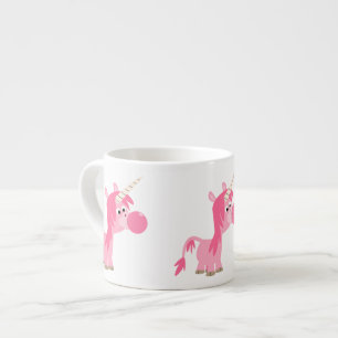 Niedlicher Cartoon Bubble Gum Unicorn Espresso Tas Espressotasse