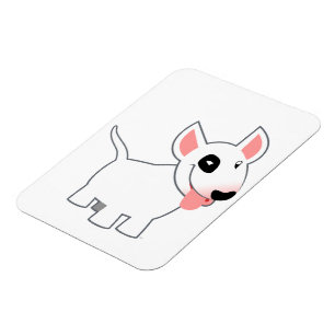 Niedlicher Cartoon Bull Terrier Flexible Magnet