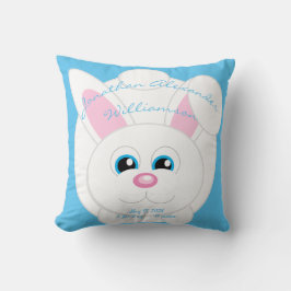 Niedlicher Cartoon Bunny Blue Babysitze werfen Kis Kissen
