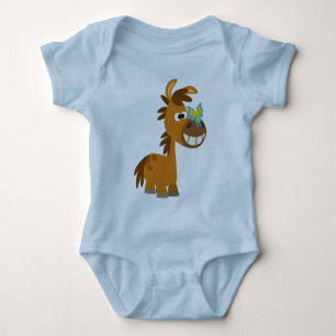 Niedlicher Cartoon Butterfly Pony Baby Apparel Strampler