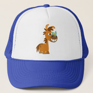 Niedlicher Cartoon Butterfly Pony Hat Truckerkappe