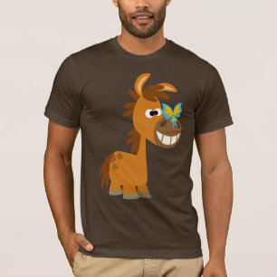 Niedlicher Cartoon Butterfly Pony T - Shirt