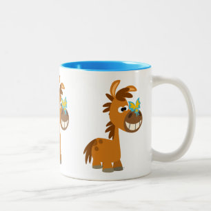 Niedlicher Cartoon Butterfly Pony Zweifarbige Tasse