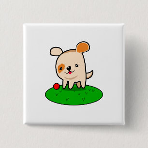 Niedlicher Cartoon Button