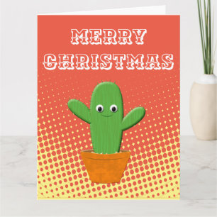 Niedlicher Cartoon Cactus Karte