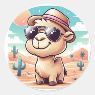 Niedlicher Cartoon Camel Sticker - Funny Desert Ad
