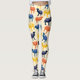 Niedlicher Cartoon Camels Muster Leggings