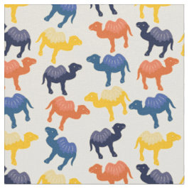 Niedlicher Cartoon Camels Muster Stoff