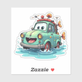 Niedlicher Cartoon Car Sticke Aufkleber