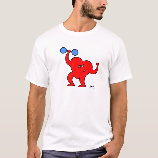 Niedlicher Cartoon - Cardio Fitness Workout T-Shirt (Vorderseite)